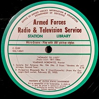 Armed Forces Radio : Cliburn, Horowitz - Liszt, Chopin